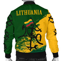Lithuania Men's Bomber Jacket - Lithuanian Tattoo RLT6 - Wonder Print Shop