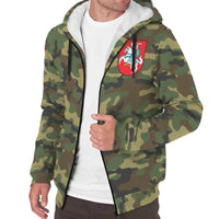 Lithuania Sherpa Hoodie Camo Women's/Men's RLT6 - Wonder Print Shop