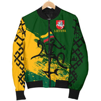 Lithuania Women's Bomber Jacket - Lithuanian Tattoo RLT6 - Wonder Print Shop
