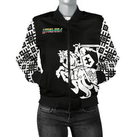 Lithuania Vytis Pattern Women's Bomber Jacket RLT6 - Wonder Print Shop