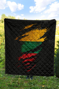 Lithuania in Me Quilt - Special Grunge Style RLT6 - Wonder Print Shop