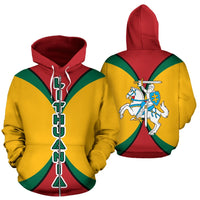 Lithuania All Over Zip Up Hoodie Impact Version01 RLT6 - Wonder Print Shop