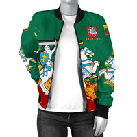 (Lietuva) Lithuania Special Women's Bomber Jacket RLT6 - Wonder Print Shop