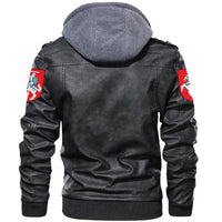 Lithuania Zipper Leather Jacket RLT6 - Wonder Print Shop