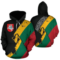 Lithuania Special Grunge Flag Pullover Hoodie RLT6 - Wonder Print Shop