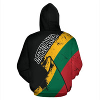 Lithuania Special Grunge Flag Pullover Hoodie RLT6 - Wonder Print Shop