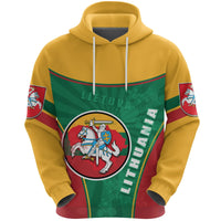 Lithuania Lietuva Hoodie Circle Stripes Flag Proud Version RLT6 - Wonder Print Shop