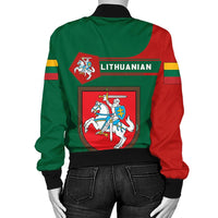 Lithuania Coat Of Arms Women Bomber Jacket Simple Style8 RLT6 - Wonder Print Shop
