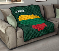 Lithuania Map Premium Quilt RLT6 - Wonder Print Shop