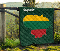 Lithuania Map Premium Quilt RLT6 - Wonder Print Shop