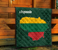 Lithuania Map Premium Quilt RLT6 - Wonder Print Shop