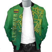 Lithuania Vytis Columns of Gediminas Men Bomber Jacket RLT6 - Wonder Print Shop
