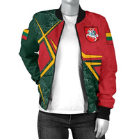Lithuania Women's Bomber Jacket - Lithuania Legend RLT6 - Wonder Print Shop