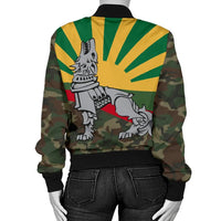 Lithuania Women's Bomber Jacket Iron Wolf RLT6 - Wonder Print Shop