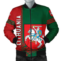 Lithuania Coat Of Arms Men Bomber Jacket Quarter Style1 RLT6 - Wonder Print Shop