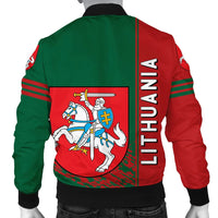 Lithuania Coat Of Arms Men Bomber Jacket Quarter Style1 RLT6 - Wonder Print Shop