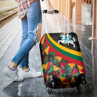 Lithuania luggage_cover - Lithuania Coat Of Arms with Flag Color RLT6 - Wonder Print Shop