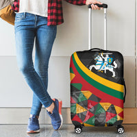 Lithuania luggage_cover - Lithuania Coat Of Arms with Flag Color RLT6 - Wonder Print Shop