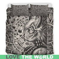 Mexico Aztec Skull Warrior Bedding Set RLT13 - Wonder Print Shop