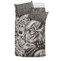 Mexico Aztec Skull Warrior Bedding Set RLT13 - Wonder Print Shop