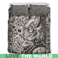 Mexico Aztec Skull Warrior Bedding Set RLT13 - Wonder Print Shop