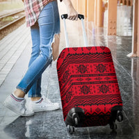 Mexico Aztec Pattern Red 04 Luggage Cover RLT13 - Wonder Print Shop