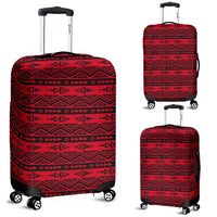 Mexico Aztec Pattern Red 03 Luggage Cover RLT13 - Wonder Print Shop