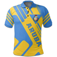 Aruba Polo Shirt Coat Of Arms Rockie RLT7 - Wonder Print Shop