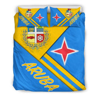 Aruba Bedding Set - Aruba Coat Of Arms RLT7 - Wonder Print Shop