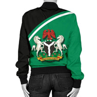 Nigeria Womens Bomber Jacket Curve Version RLT8 - Wonder Print Shop