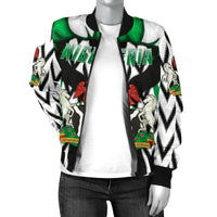 Nigeria Womens Bomber Jacket Simple Version RLT8 - Wonder Print Shop