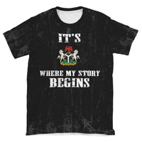 Nigeria T Shirt Its Where My Story Begins RLT8 - Wonder Print Shop