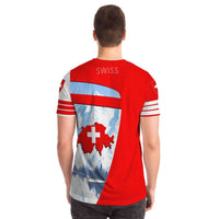 Switzerland Map Sport T Shirt Premium 2.0 Style RLT13 - Wonder Print Shop
