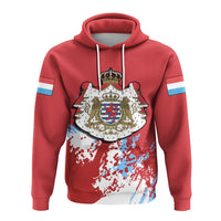 Luxembourg Hoodie Coat Of Arms Spaint Style RLT6 - Wonder Print Shop