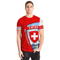 Switzerland Map Sport T Shirt Premium 2.0 Style RLT13 - Wonder Print Shop