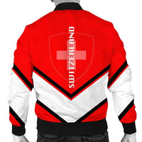 Switzerland Coat Of Arms Men Bomber Jacket Lucian Style RLT13 - Wonder Print Shop