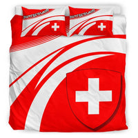 Switzerland Coat Of Arms Bedding Set Cricket RLT13 - Wonder Print Shop