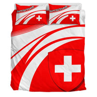 Switzerland Coat Of Arms Bedding Set Cricket RLT13 - Wonder Print Shop