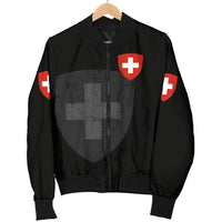 Switzerland Women's Bomber Jacket RLT13 - Wonder Print Shop