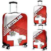 Switzerland Luggage Cover Coat Of Arms With Edelweiss RLT13 - Wonder Print Shop
