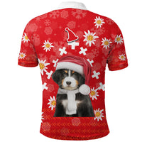 Christmas Edelweiss Switzerland Polo Shirt Bernese Mountain Dog RLT13 - Wonder Print Shop
