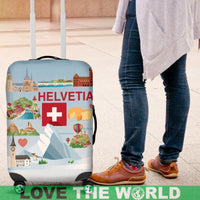 Switzerland Helvetia Luggage Cover RLT13 - Wonder Print Shop