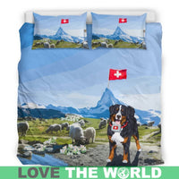 Switzerland Bedding Set Swiss Mountain Dog RLT13 - Wonder Print Shop