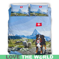 Switzerland Bedding Set Swiss Mountain Dog RLT13 - Wonder Print Shop
