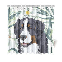switzerland-bernese-mountain-dog-edelweiss-shower-curtain