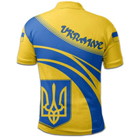 Ukraine Polo Shirt Coat Of Arms Cricket Style RLT7 - Wonder Print Shop