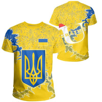 Ukraine Christmas Coat Of Arms T Shirt X Style RLT7 - Wonder Print Shop