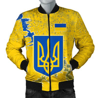Ukraine Christmas Coat Of Arms Men Bomber Jacket X Style RLT7 - Wonder Print Shop