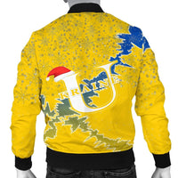Ukraine Christmas Coat Of Arms Men Bomber Jacket X Style RLT7 - Wonder Print Shop
