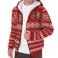 Latvia Christmas Sherpa Hoodie Women's/Men's RLT6 - Wonder Print Shop